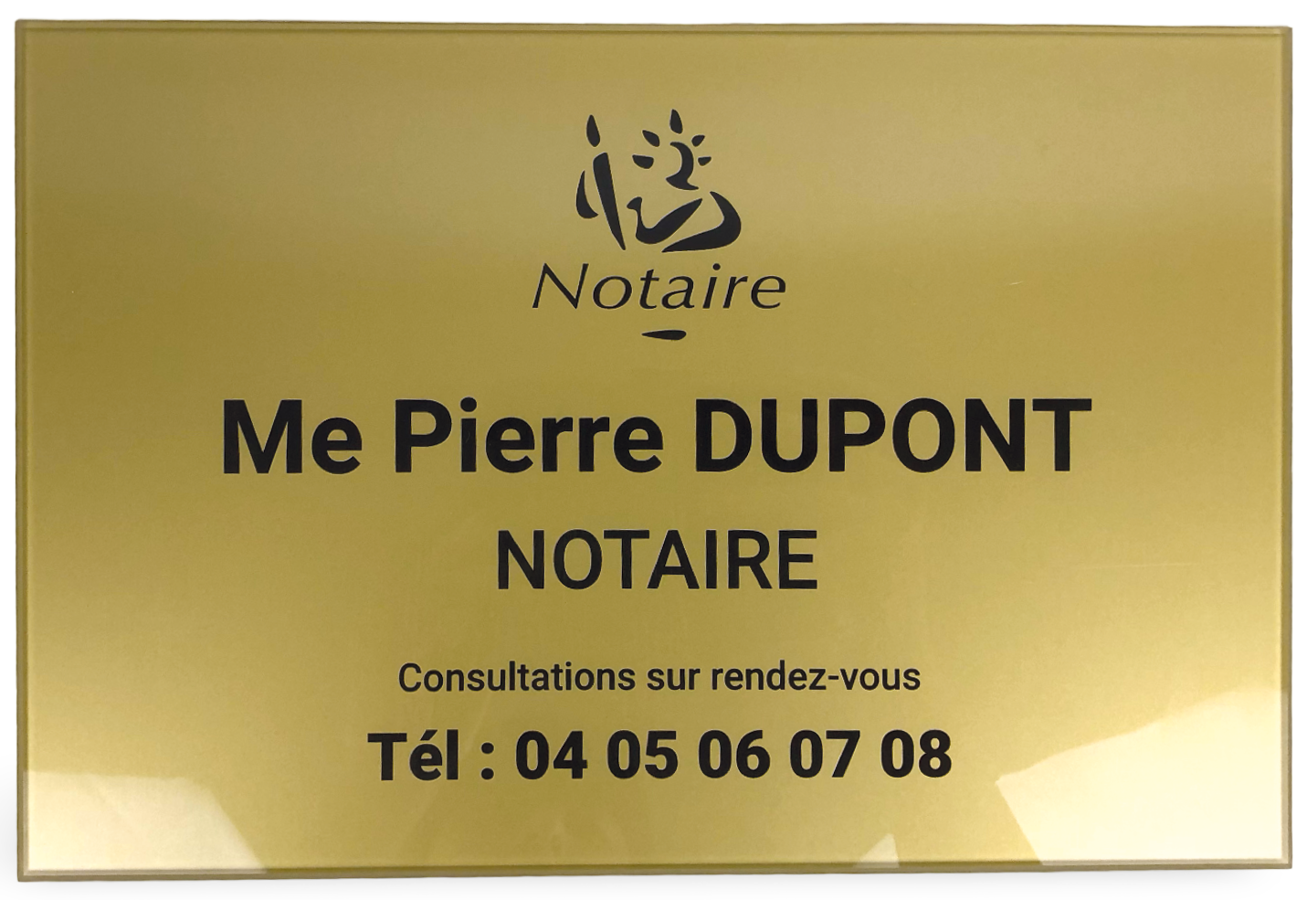 plaque professionnelle