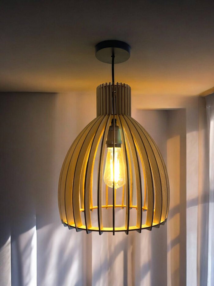 suspension luminaire bois home