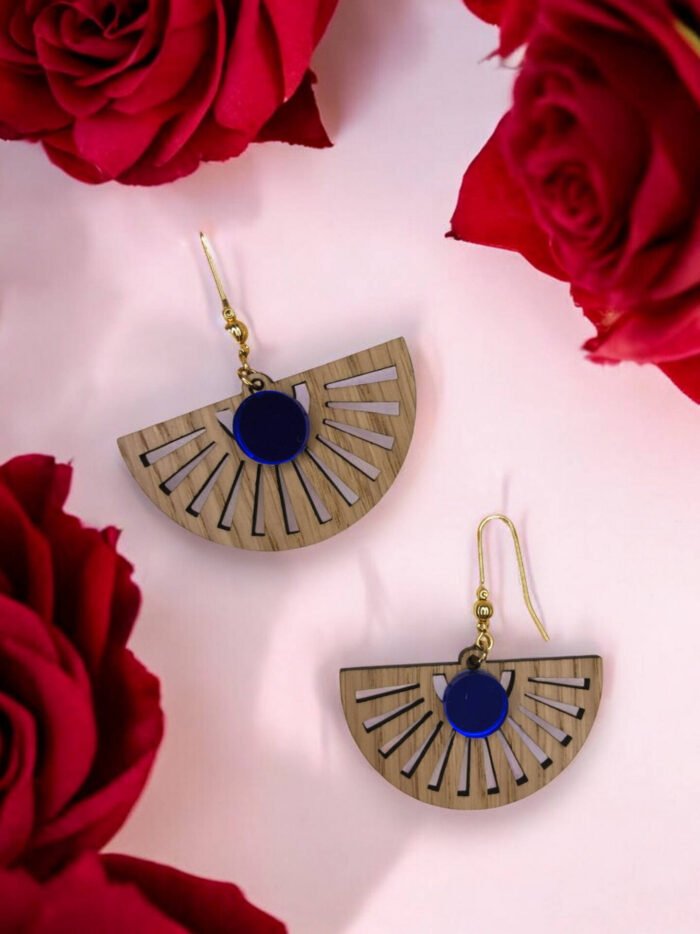 boucles oreille sensu chene bleu saint valentin