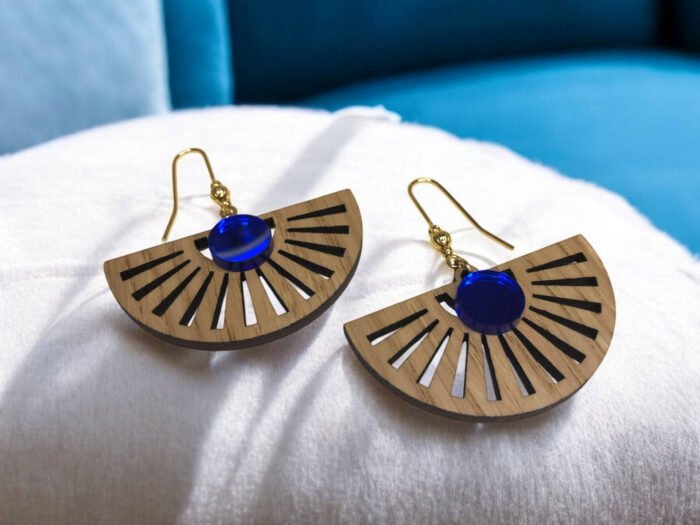 boucles oreille sensu coussin blanc
